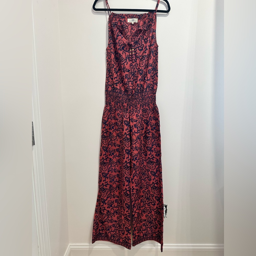 Nibi Mtk Red and Navy Jump Suite, Size Small